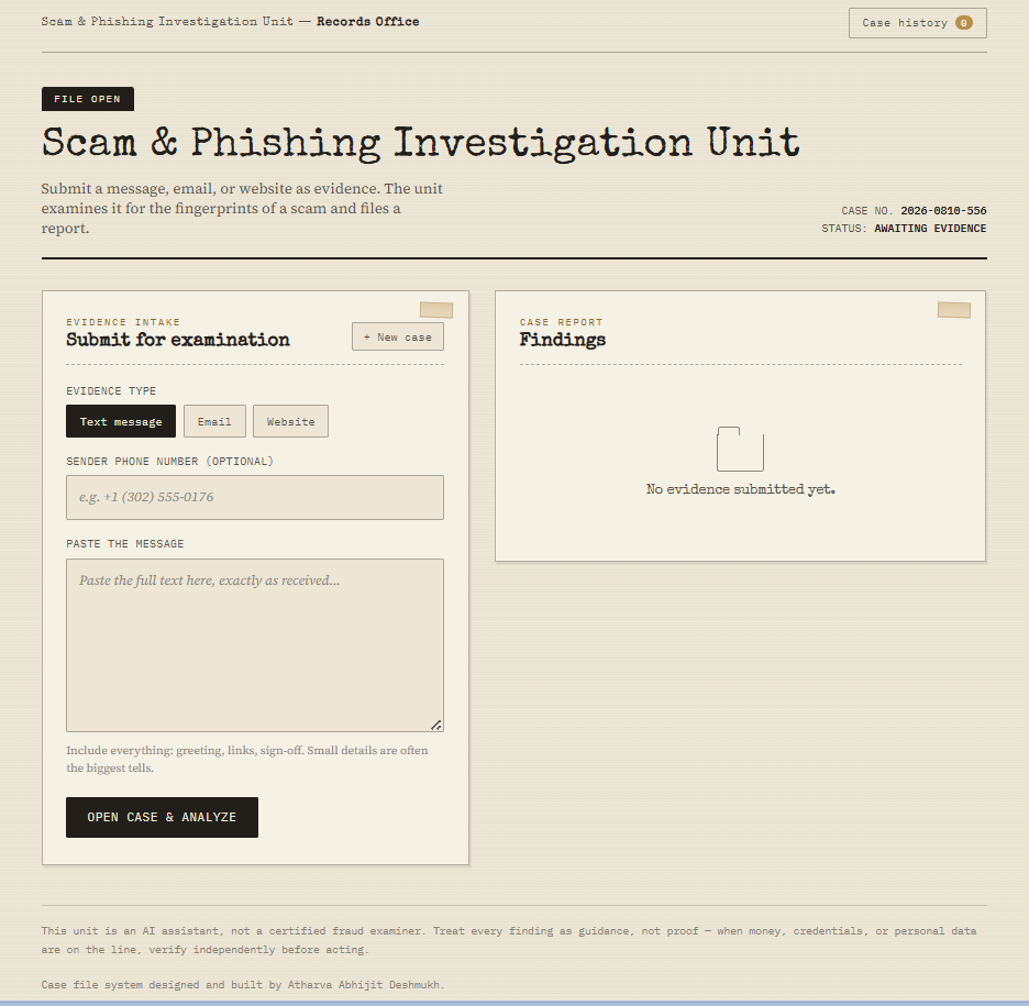 AI Scam Detector project