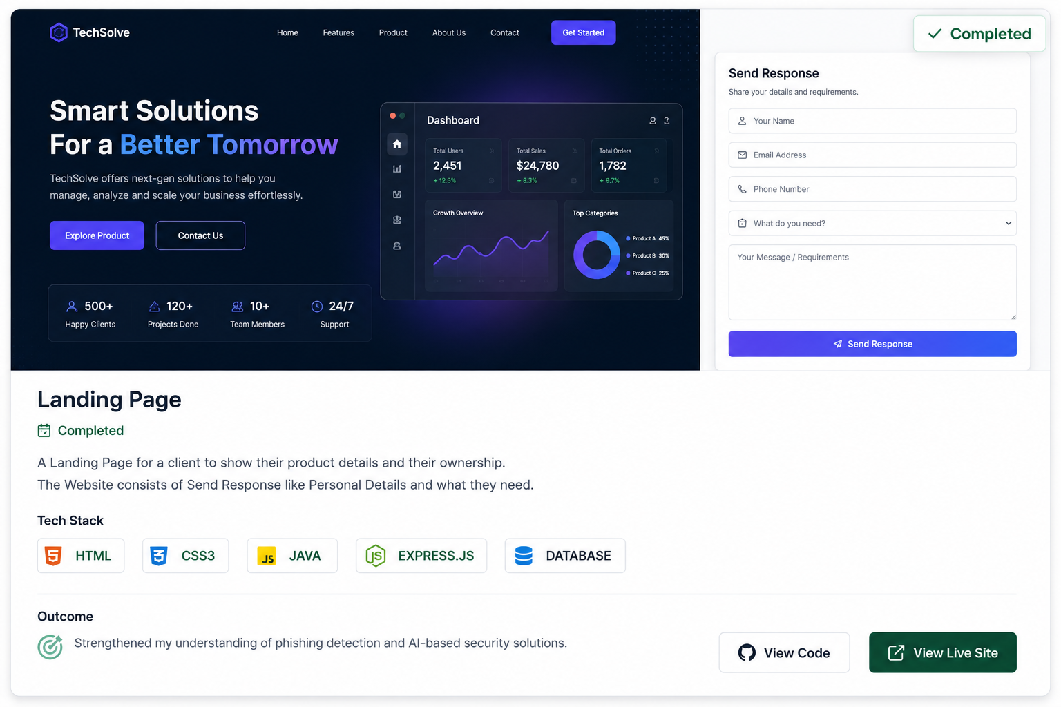 Landing Page project