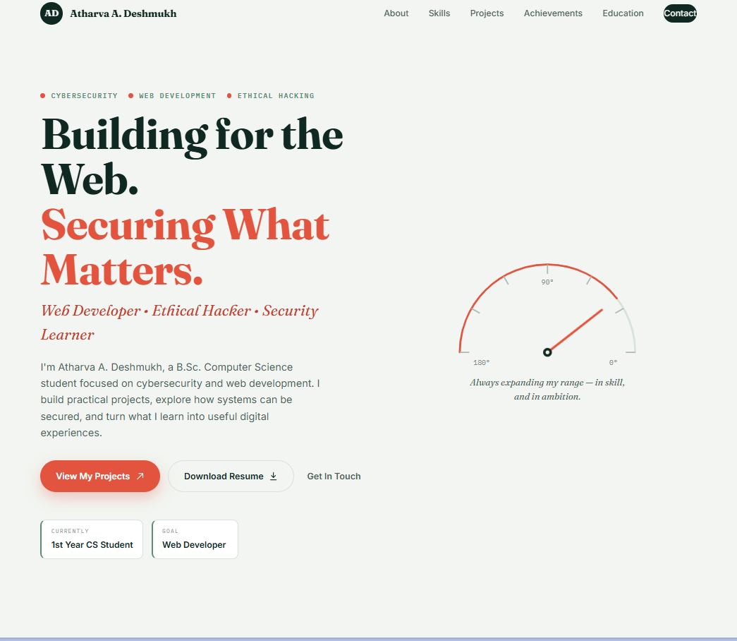 Personal Portfolio Website